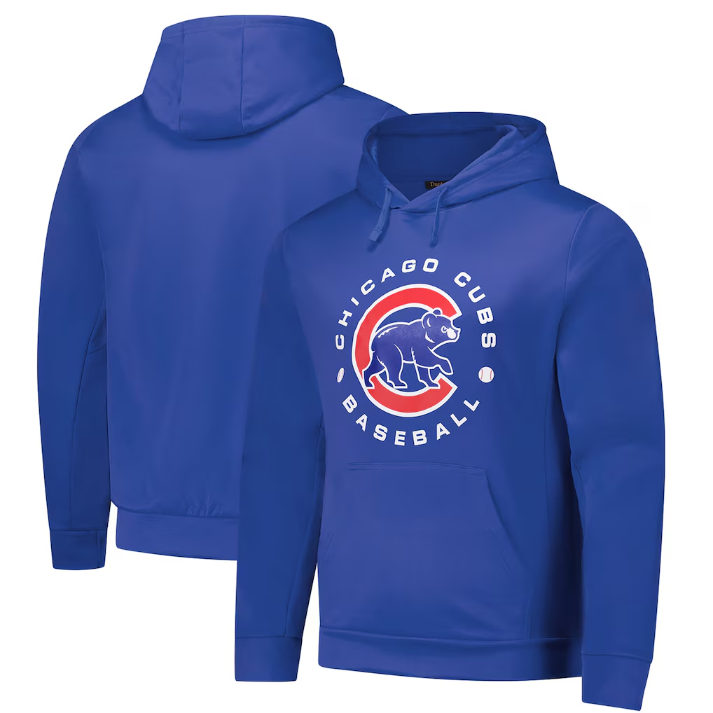 Men's Chicago Cubs Blue Dunbrooke Champion Pullover Hoodie